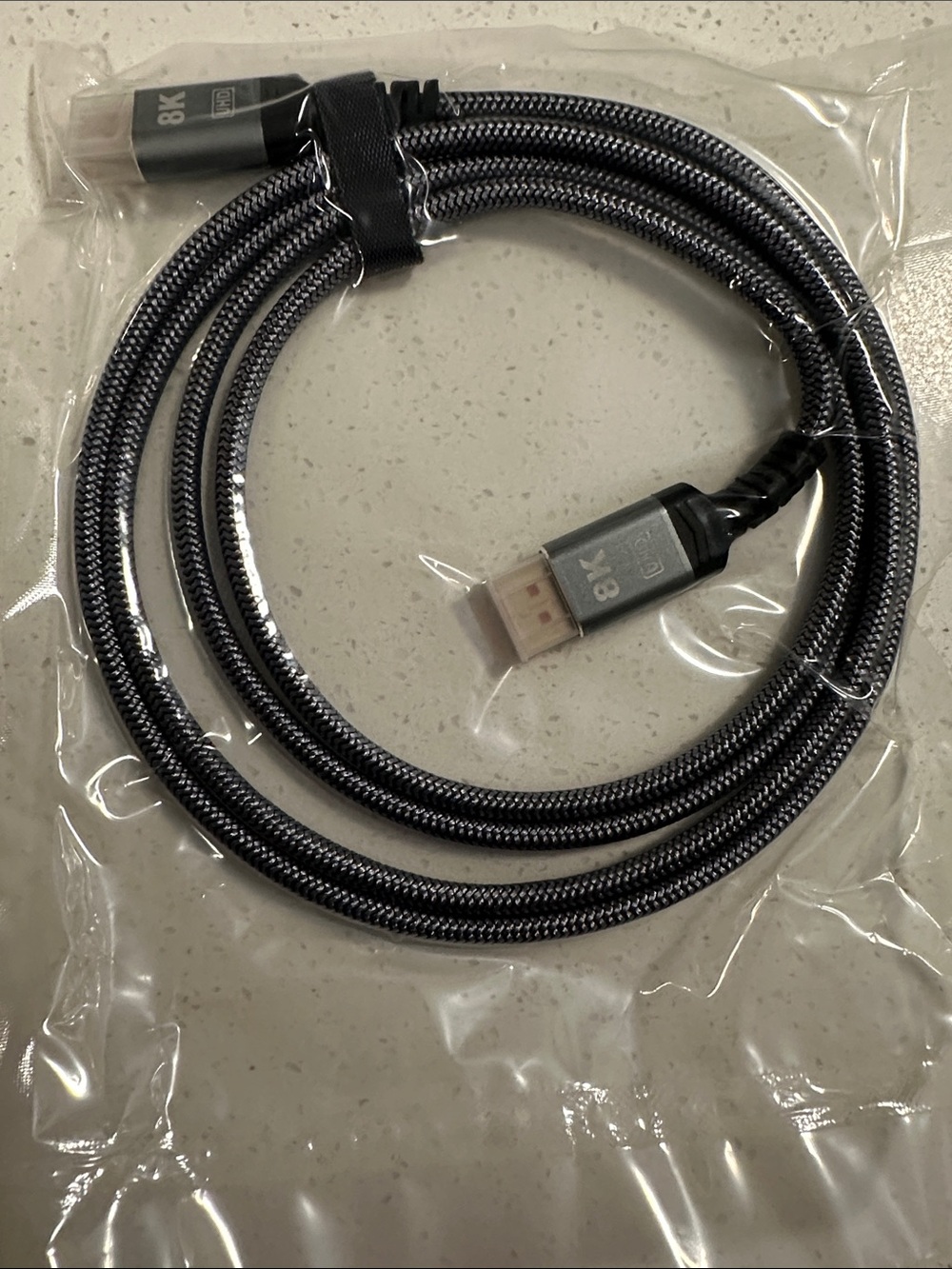 Capsid - 8K Braided USB-C to USB-A Charging & Data Cable - Black